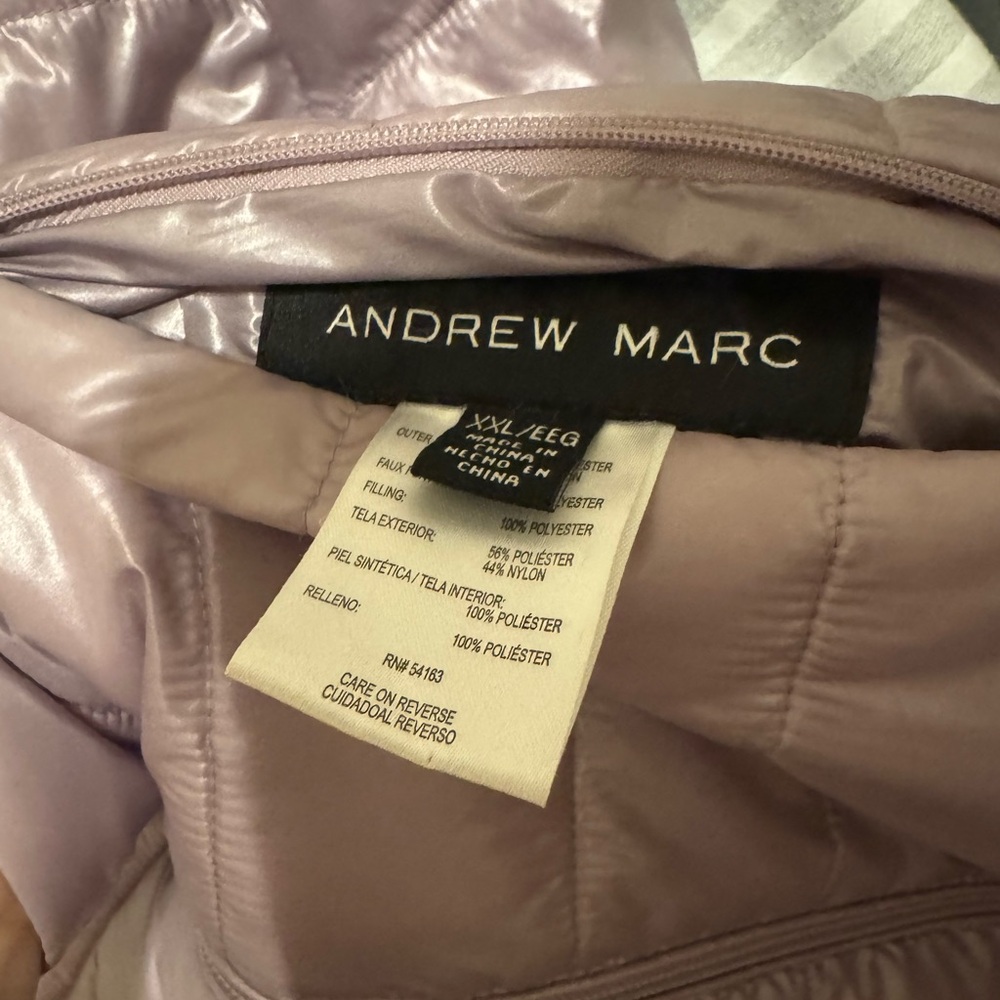Andrew Marc Lavender Puffer Jacket - Picture 3 of 5